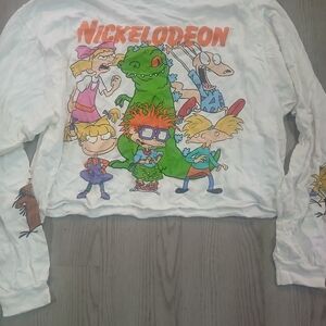 Nickelodeon Kids Long Sleeve Shirt - White and Orange